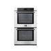 Forno Villarosa 30" Convection Double Electric Wall Oven in Stainless Steel - FBOEL1365-30 FORNO