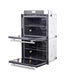 Forno Villarosa 30" Convection Double Electric Wall Oven in Stainless Steel - FBOEL1365-30 FORNO