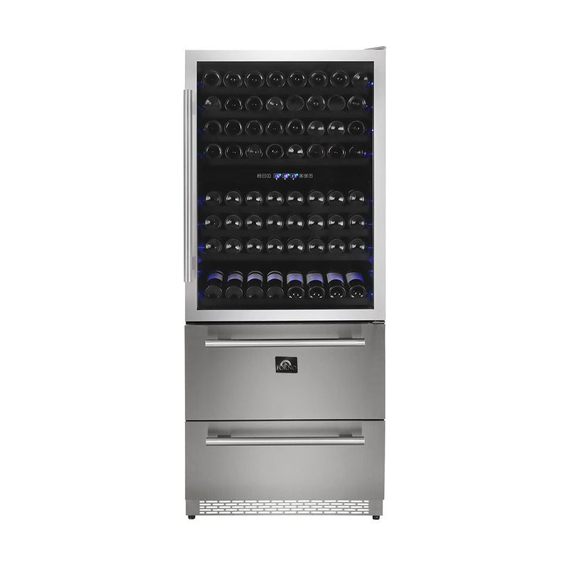 FORNO  Wine Cooler – Capraia Triple Zone 144/200 Bottles-Cans- FWCDR6661-30s 