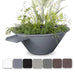 The Outdoor Plus 36" Cazo Powder Coated Planter & Water Bowl The Outdoor Plus