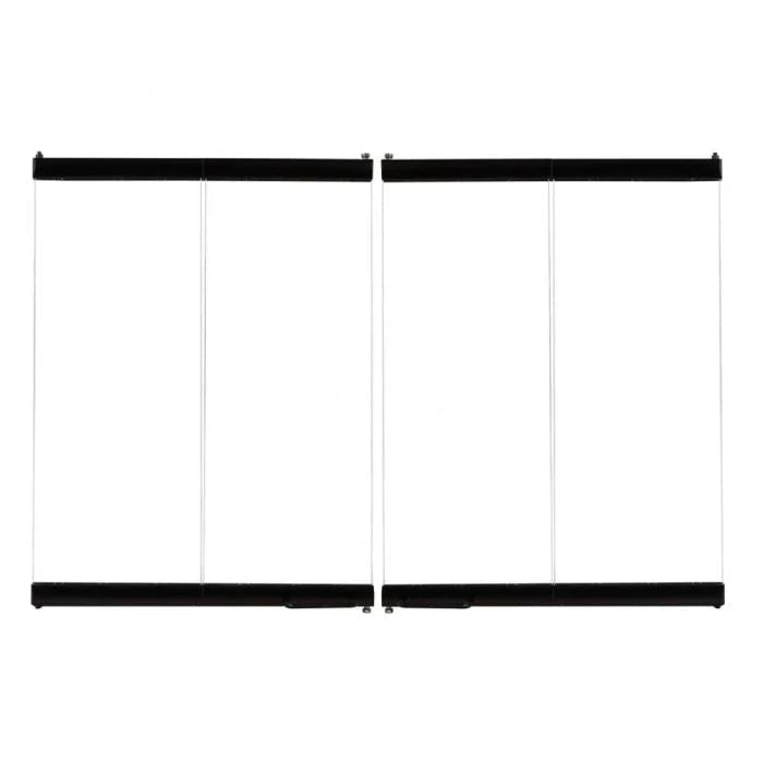 Superior 36-Inch Ebony Finish Mosaic Masonry Bi-Fold Glass Doors for WRT6036 & WRE6036 Wood Burning Fireplaces - BDMO36E Superior Fireplaces