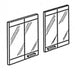 Superior 42-Inch Ebony Finish Mosaic Masonry Bi-Fold Glass Doors for WRT6042 & WRE6042 Wood Burning Fireplaces - BDMO42E Superior Fireplaces