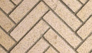 Superior 48 Inch Mosaic Masonry Brick, Ivory Split Herringbone Superior Fireplaces