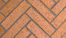 Superior 48 Inch Mosaic Masonry Brick, Ivory Split Herringbone Superior Fireplaces