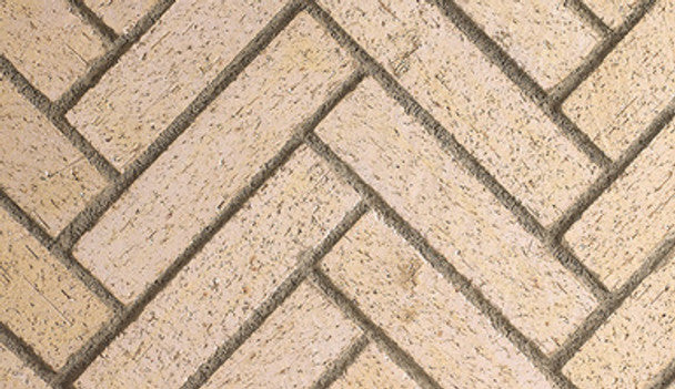 Superior 50", 42", 50"  Vent Free Firebox, Mosaic Masonry Brick, Ivory Split Herringbone Superior Fireplaces