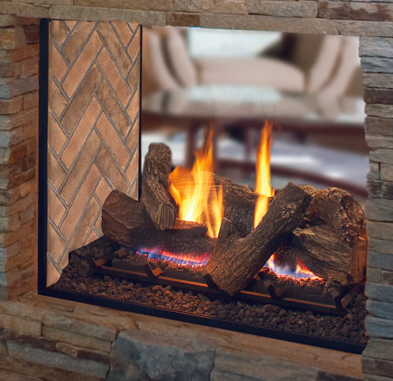 Superior Fireplaces 40" Direct Vent See Through Direct Vent Gas Fireplace - DRT63STTYN-B