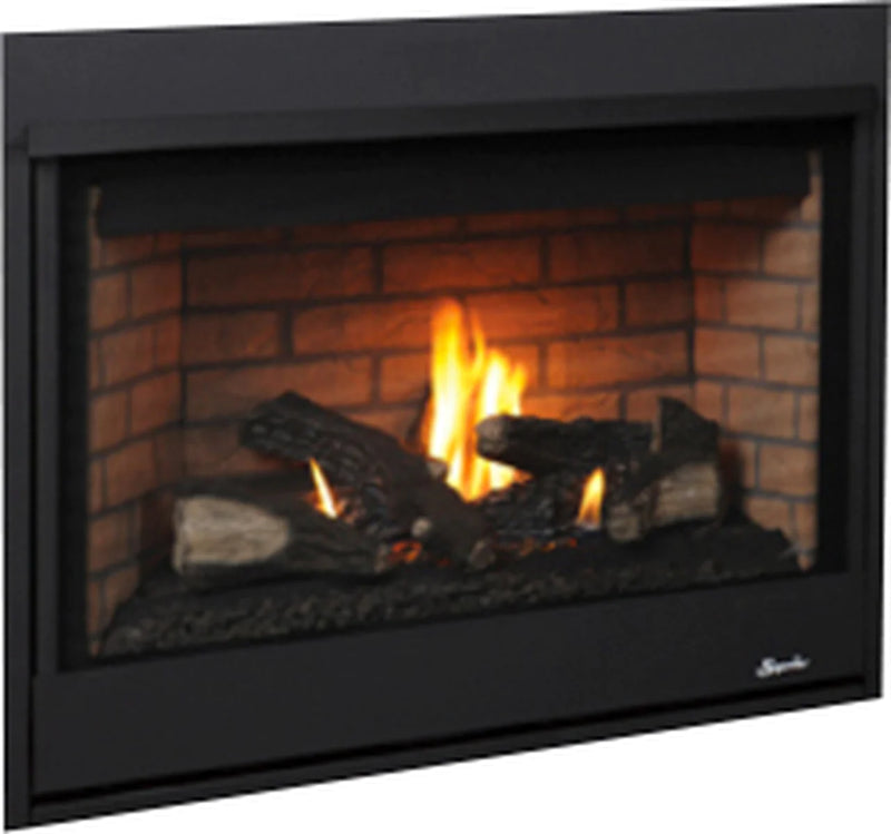 Superior Fireplaces 40" Inch Direct Vent Gas Fireplace Electronic Ignition Black Interior - DRT4240