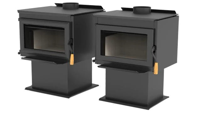 Superior Fireplaces Freestanding Wood Burning Stove - Steel WXS2021WS-B Superior Fireplaces