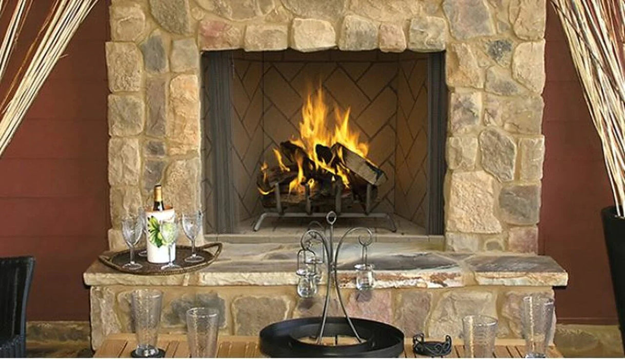 Superior Fireplaces Outdoor Wood burning Masonry Fireplace - WRE6036- 42"- 50" Superior Fireplaces