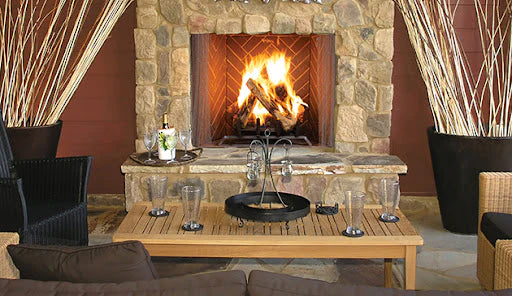 Superior Fireplaces Outdoor Wood burning Masonry Fireplace - WRE6036- 42"- 50" Superior Fireplaces