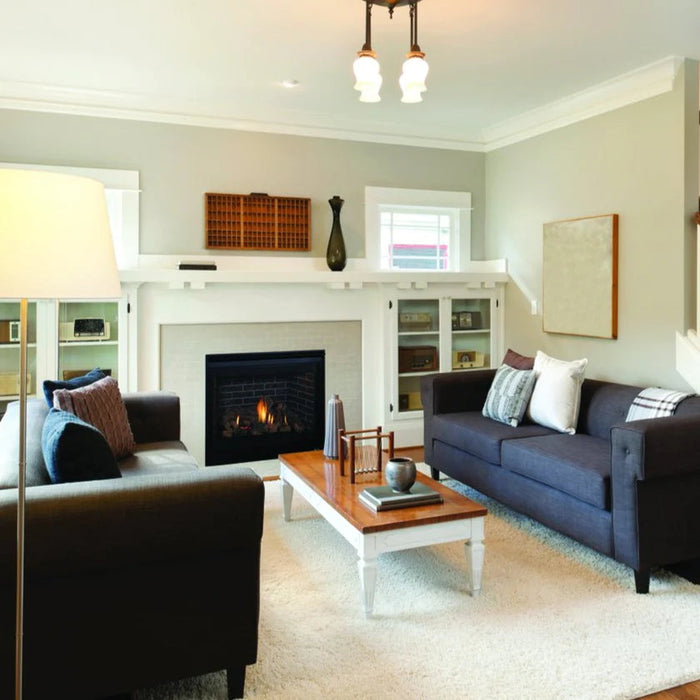 Superior Fireplaces Superior 45" Contemporary Direct Vent Gas Fireplace, Top or Rear Vent-Electronic Ignition-Natural Gas DRC2045DEN Superior Fireplaces