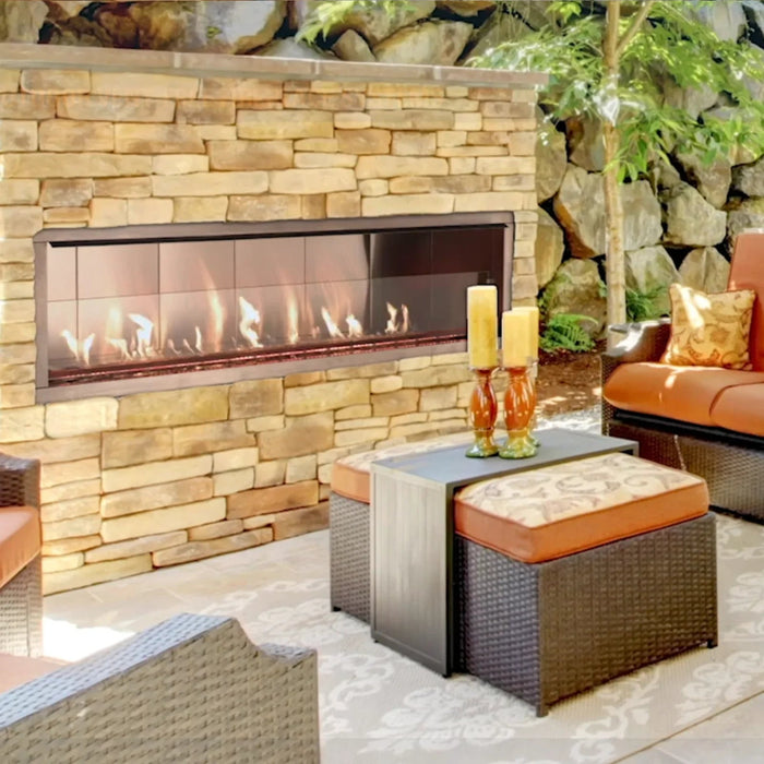Superior Fireplaces Vent Free Outdoor Linear Fireplace - VRE4600 Superior Fireplaces