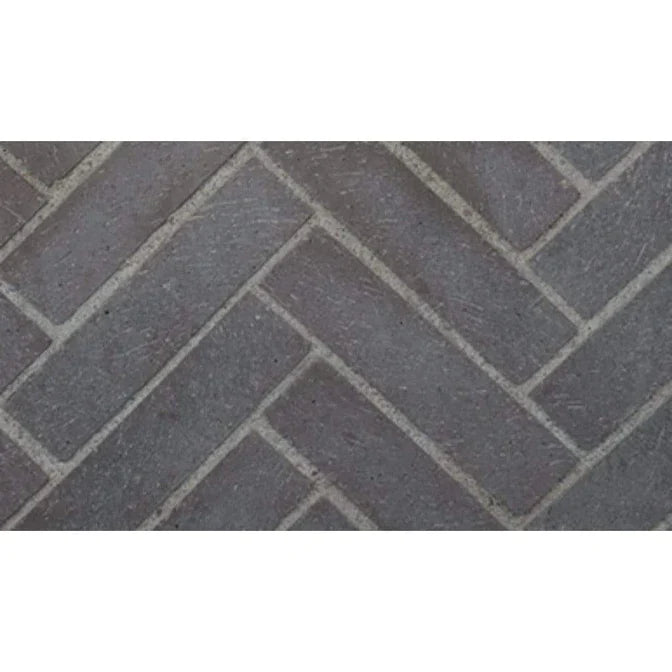 Superior Masonry 48" Slate Grey Split Herringbone Brick Liner - MOSAIC48S-GSH Superior Fireplaces
