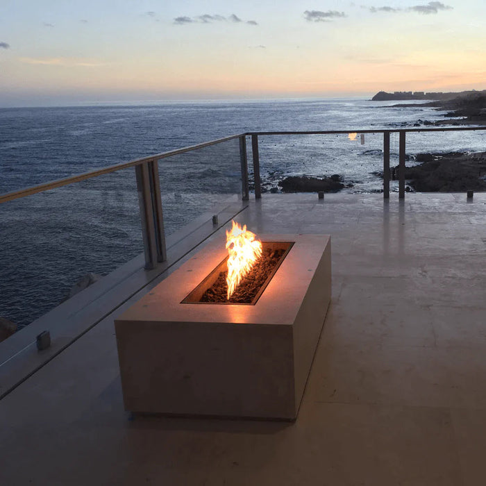 The Outdoor Plus Rectangular Regal Fire Pit | Stainless Steel The Outdoor Plus
